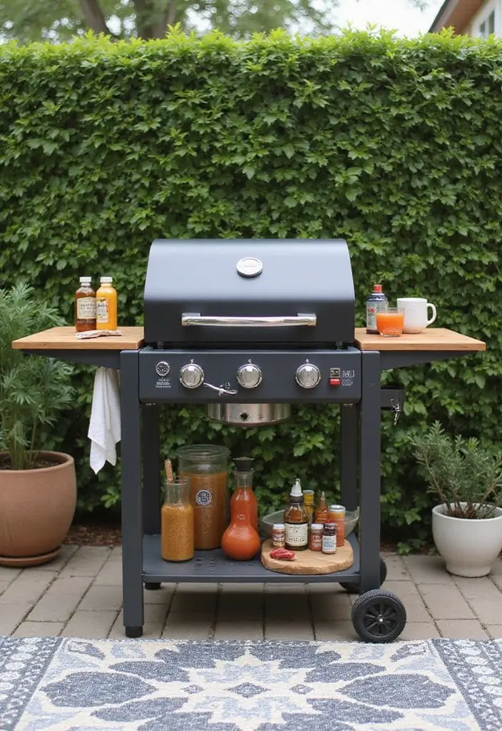 25 Backyard BBQ Area Designs Perfect for Weekend Parties 2 25 Backyard BBQ Area Designs Perfect for Weekend Parties 2. Minimalist BBQ Cart Setup