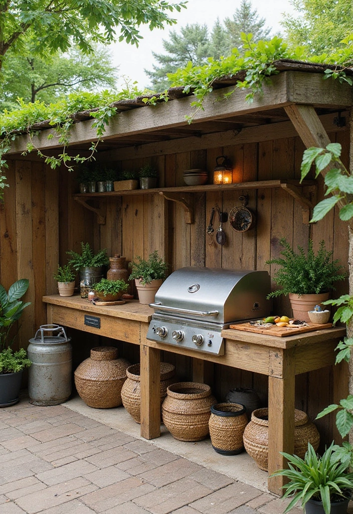 25 Backyard BBQ Area Designs Perfect for Weekend Parties 23 25 Backyard BBQ Area Designs Perfect for Weekend Parties 23. Eco Friendly BBQ with Composting Station