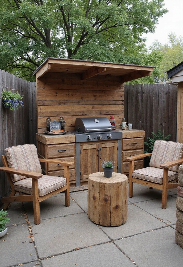 25 Backyard BBQ Area Designs Perfect for Weekend Parties 3 25 Backyard BBQ Area Designs Perfect for Weekend Parties 3. Rustic Wooden Pallet Grill Station