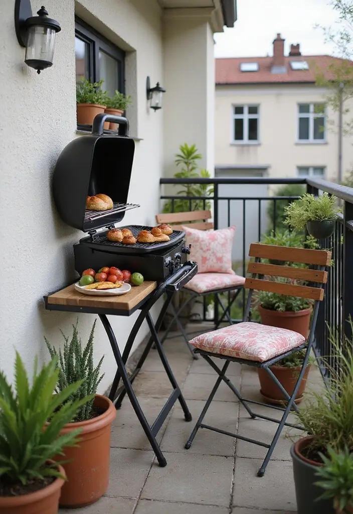 25 Backyard BBQ Area Designs Perfect for Weekend Parties 5 25 Backyard BBQ Area Designs Perfect for Weekend Parties 5. Multi Functional Balcony BBQ Setup