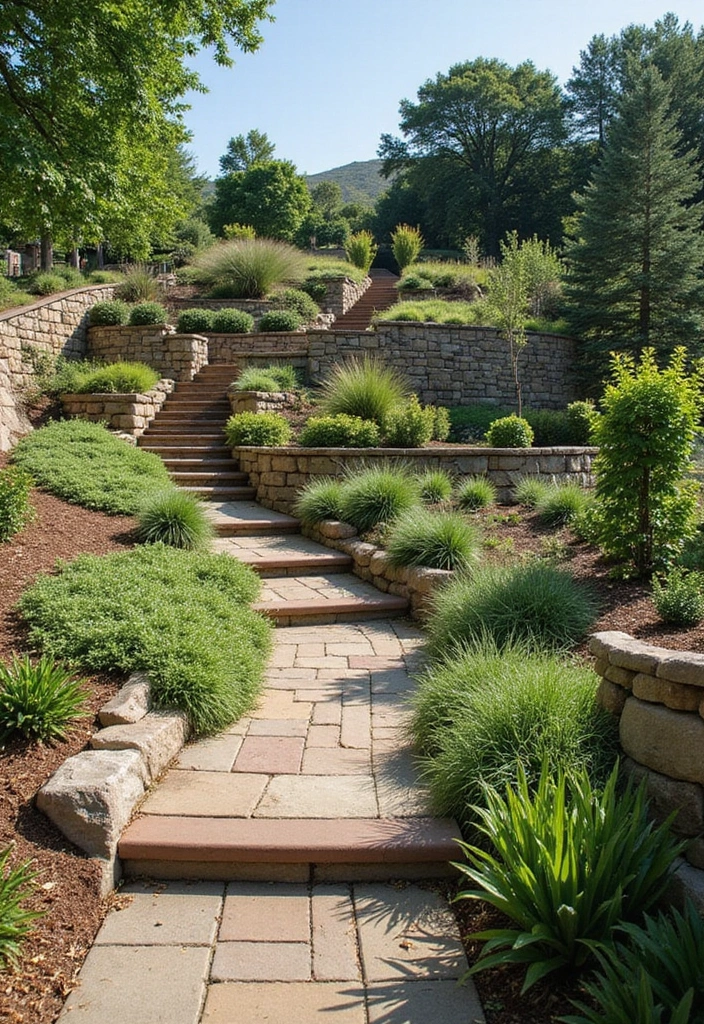 25 Backyard Retaining Wall Ideas That Add Function and Style 7 25 Backyard Retaining Wall Ideas That Add Function and Style 7. Terraced Levels for Flow