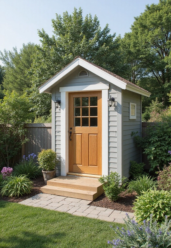 25 Backyard Shed Ideas That Add Storage With Style 10. Compact Shed for Small Spaces