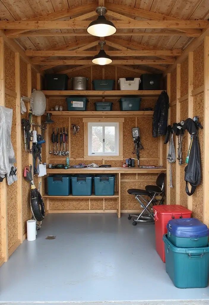 25 Backyard Shed Ideas That Add Storage With Style 20. Shed with Built In Storage Solutions