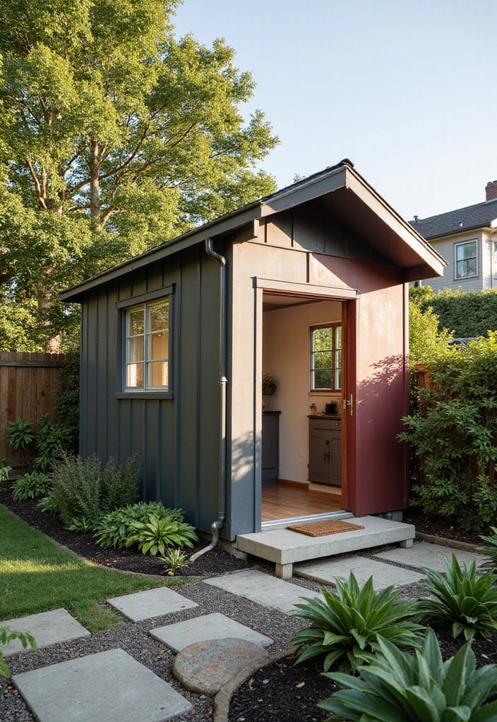 25 Backyard Shed Ideas That Add Storage With Style 4. Recycled Metal Shed