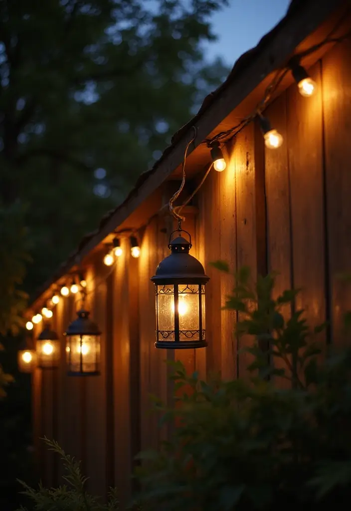 25 Backyard Wall Ideas That Add Texture and Privacy - 13. Cordless Lighting Features