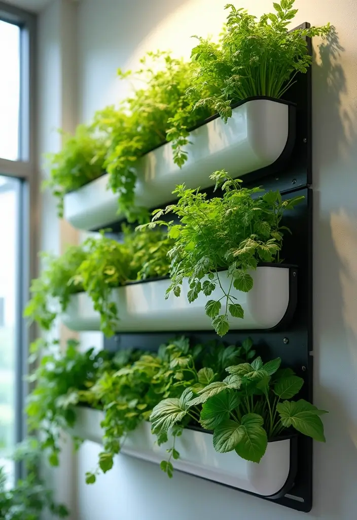 25 Backyard Wall Ideas That Add Texture and Privacy - 24. Vertical Hydroponic Gardens