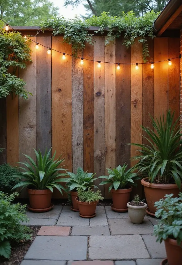 25 Backyard Wall Ideas That Add Texture and Privacy - 8. Reclaimed Wood Walls