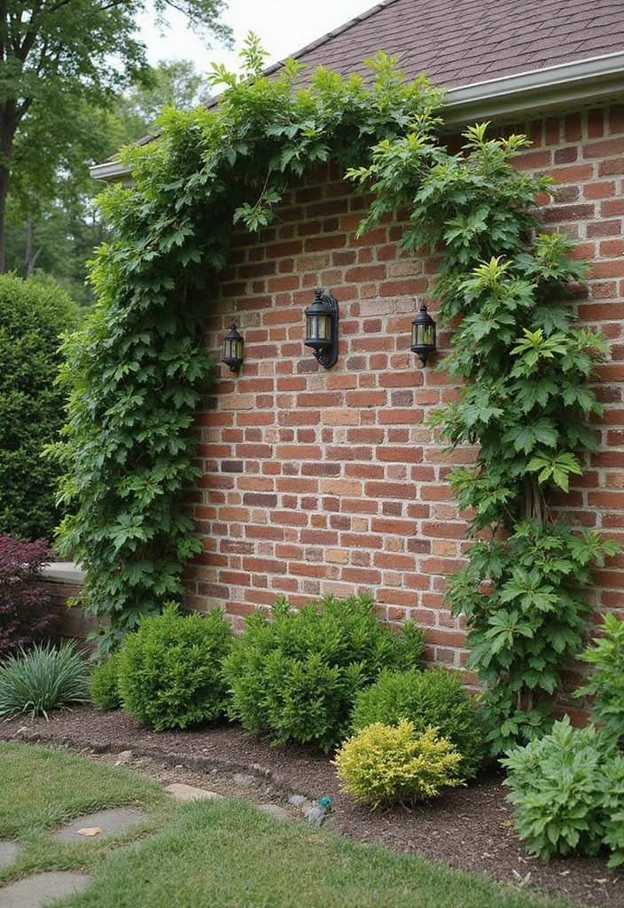 25 Brick Backyard Designs That Feel Timeless and Elegant - 15. Brick Garden Wall
