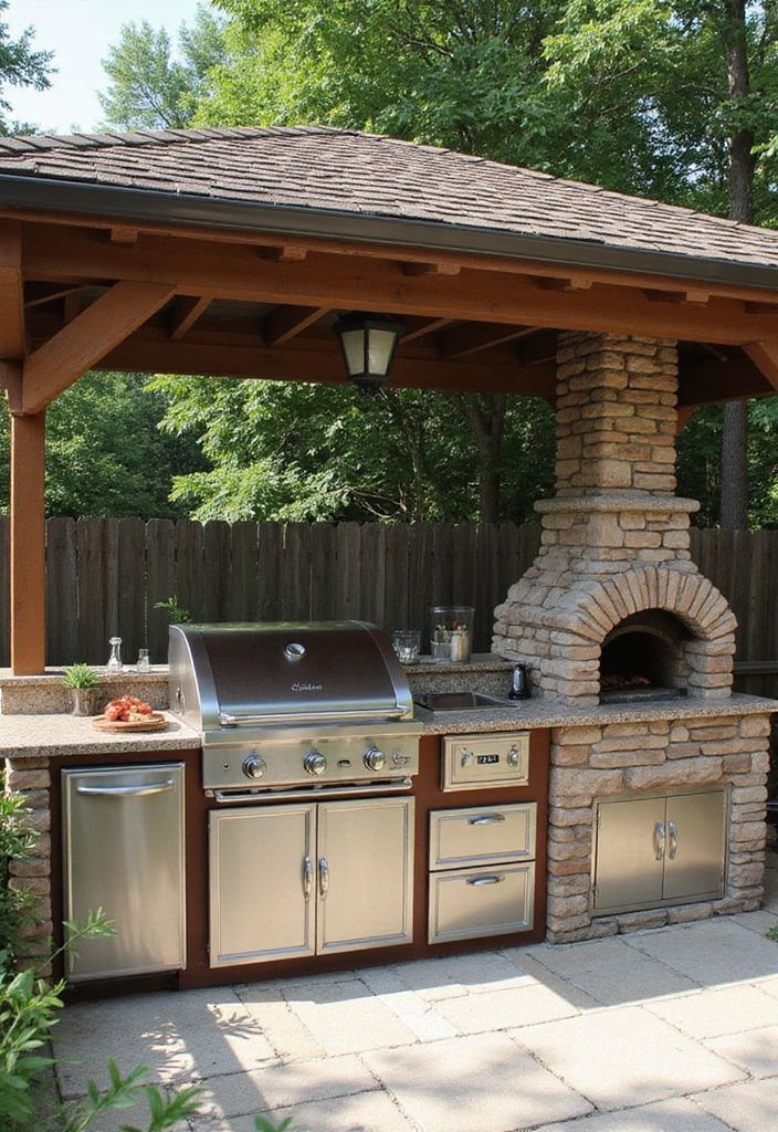 25 Kitchen Backyard Setups Perfect for Summer Parties - 19. Chef’s Dream Kitchen Setup