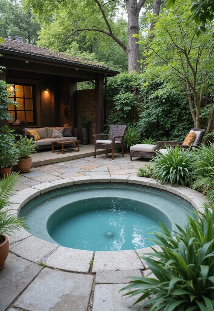 25 Small Backyard Pools That Maximize Every Inch 1. The Cozy Circular Pool
