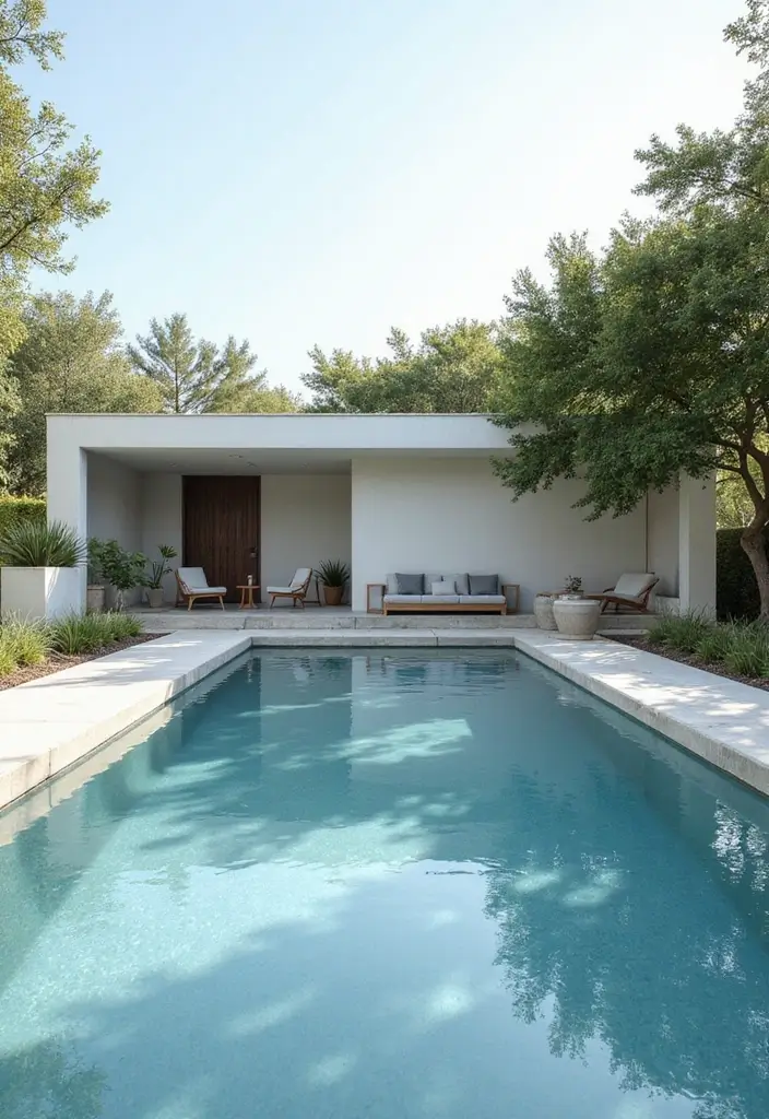 25 Small Backyard Pools That Maximize Every Inch 13. Minimalist Pool Design