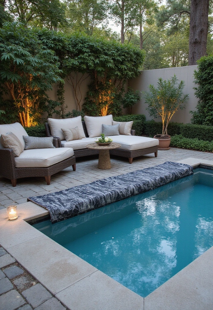 25 Small Backyard Pools That Maximize Every Inch 24. Stylish Pool Covers