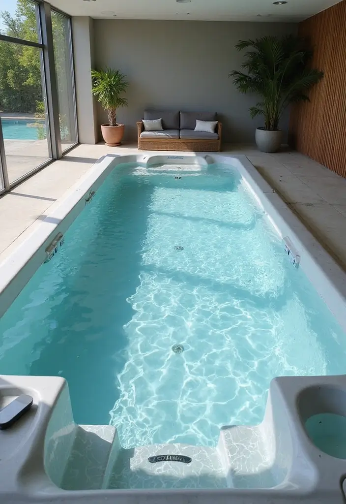 25 Small Backyard Pools That Maximize Every Inch 6. The Creative Swim Spa