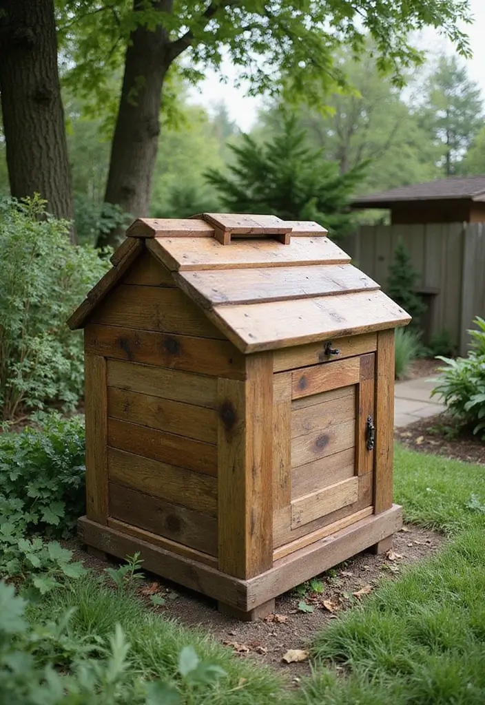 27 Backyard Decoration Ideas That Instantly Refresh Spaces - 14. Compost Bin as Decor
