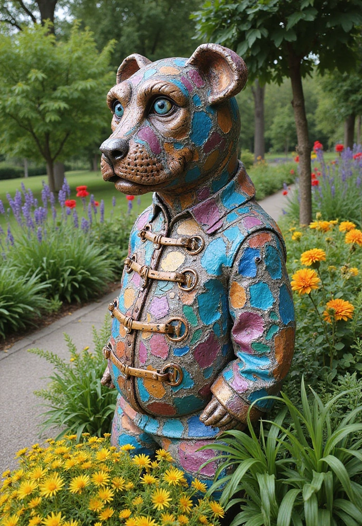 27 Backyard Decoration Ideas That Instantly Refresh Spaces - 18. Eco-Friendly Outdoor Art