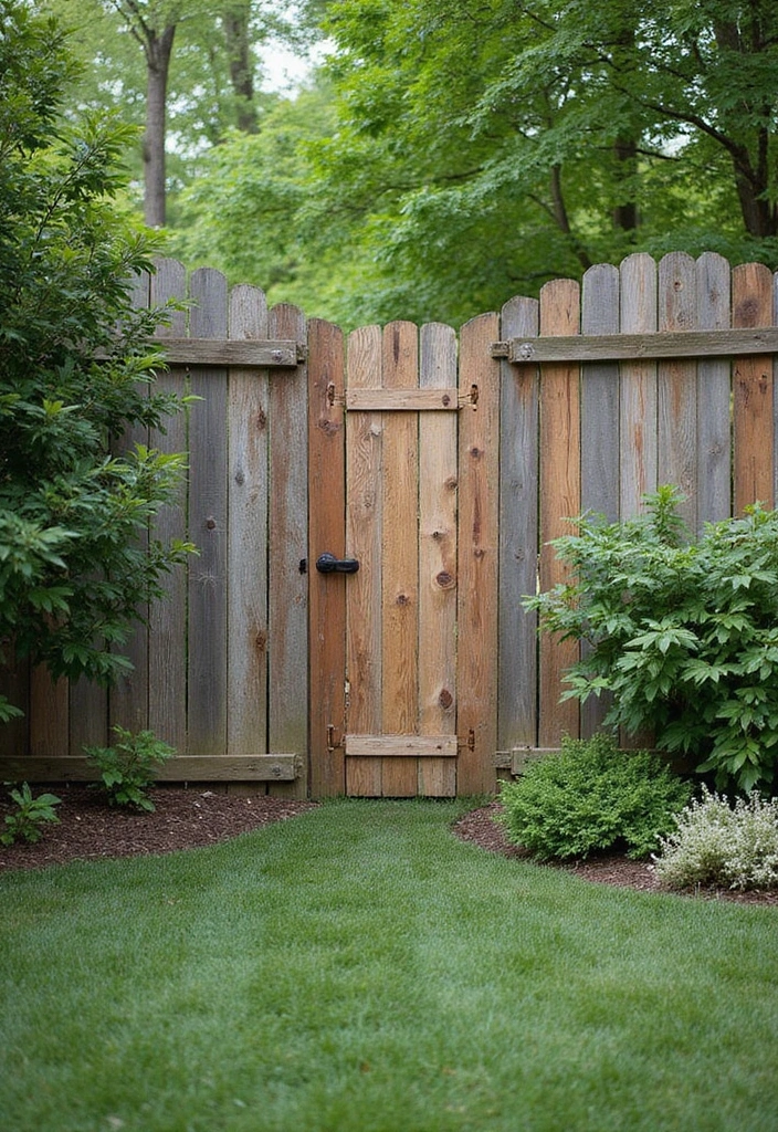 27 Backyard Decoration Ideas That Instantly Refresh Spaces - 24. Rustic Wood Fencing