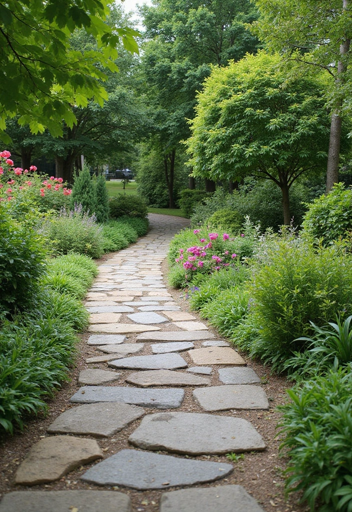 27 Backyard Decoration Ideas That Instantly Refresh Spaces - 6. Natural Stone Pathways