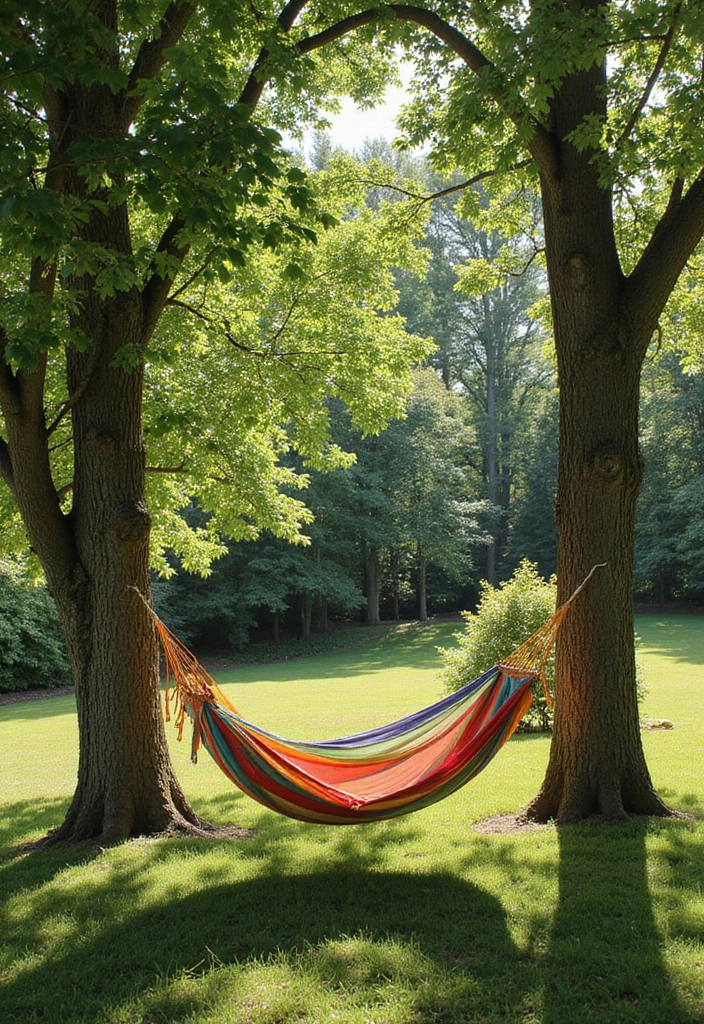 27 Backyard Inspo Pins People Can’t Stop Saving - 10. Playful Hammock Hangout