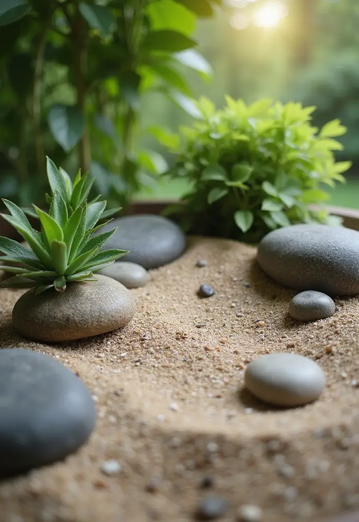27 Backyard Inspo Pins People Can’t Stop Saving - 14. Mini Zen Garden