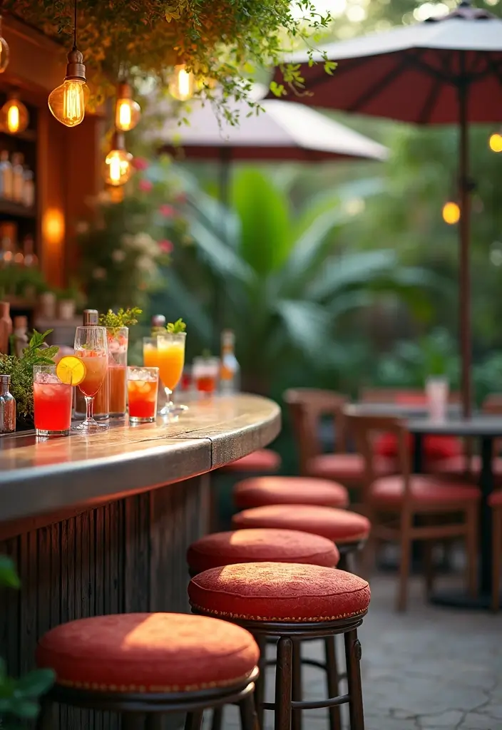 27 Backyard Inspo Pins People Can’t Stop Saving - 20. Fun Outdoor Bar