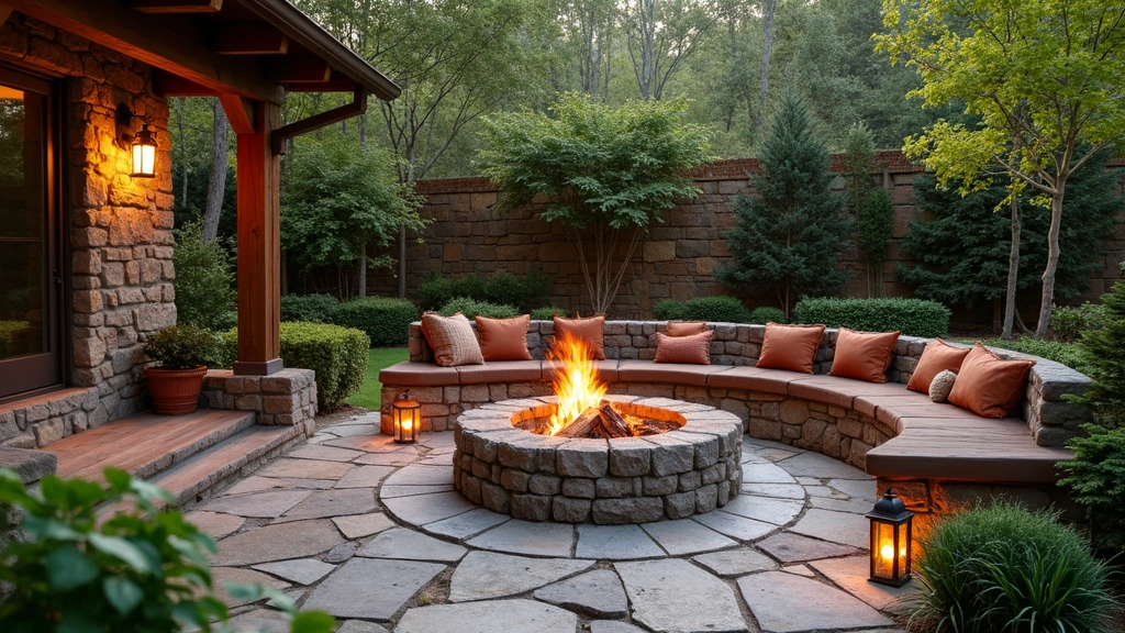 27 Backyard Landscaping With Fire Pit Inspirations