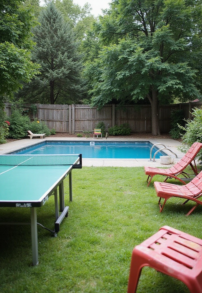 27 Backyard Landscaping With Pool That Look Breathtaking - 16. Engaging Poolside Activities
