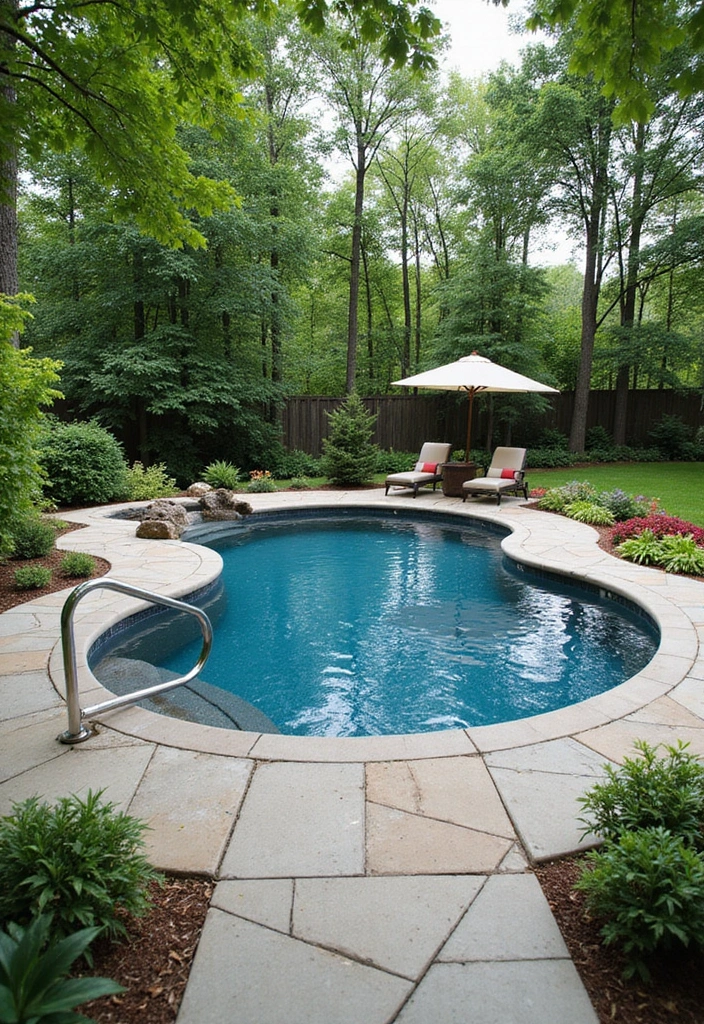 27 Backyard Landscaping With Pool That Look Breathtaking - 21. Integrated Landscaping