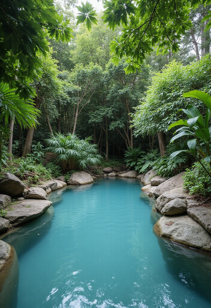 27 Backyard Landscaping With Pool That Look Breathtaking - 23. Natural Swimming Pools