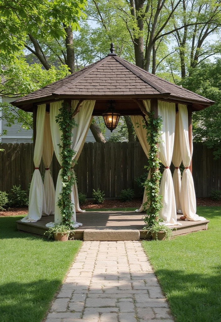 27 Backyard Patio Ideas Pinterest Users Are Loving 17. Rustic Gazebo