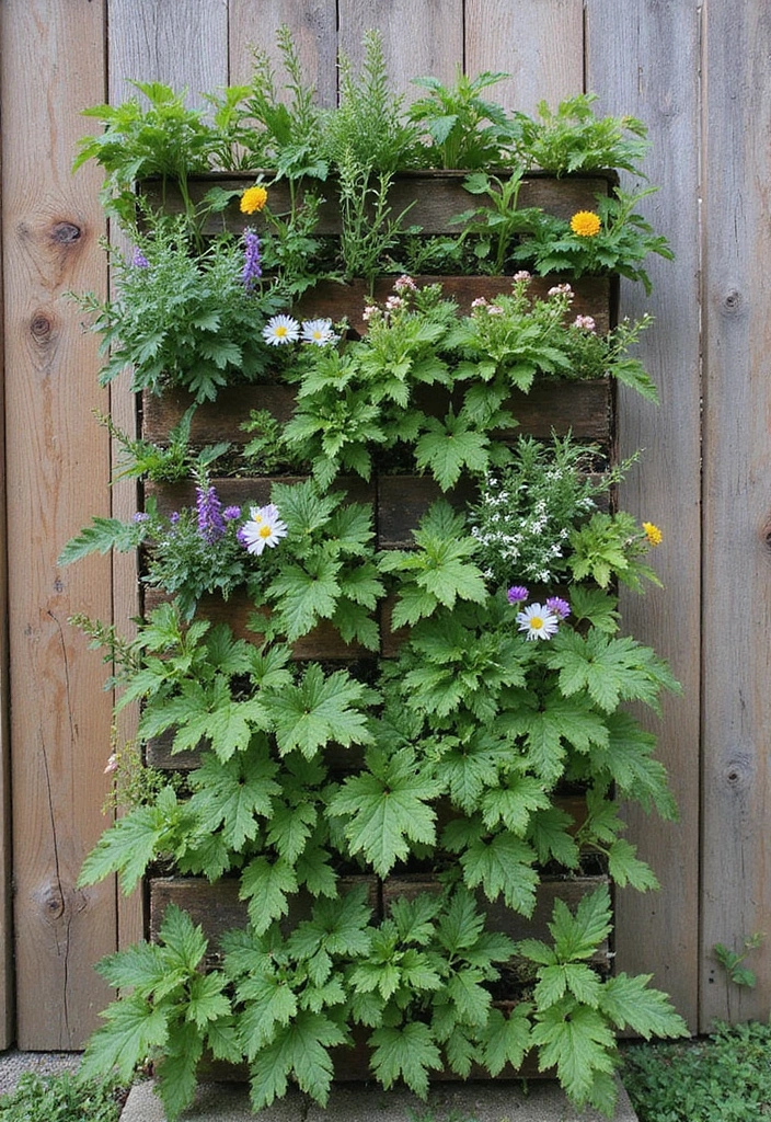 27 Backyard Patio Ideas Pinterest Users Are Loving 2. Vertical Gardens