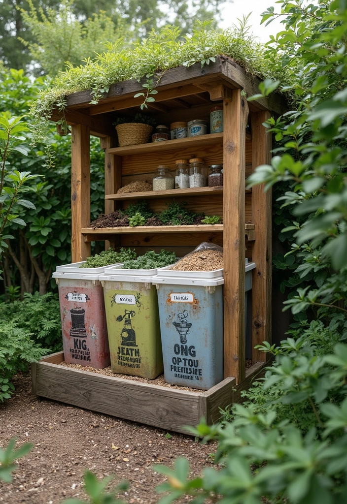 27 Backyard Patio Ideas Pinterest Users Are Loving 7. Composting Station