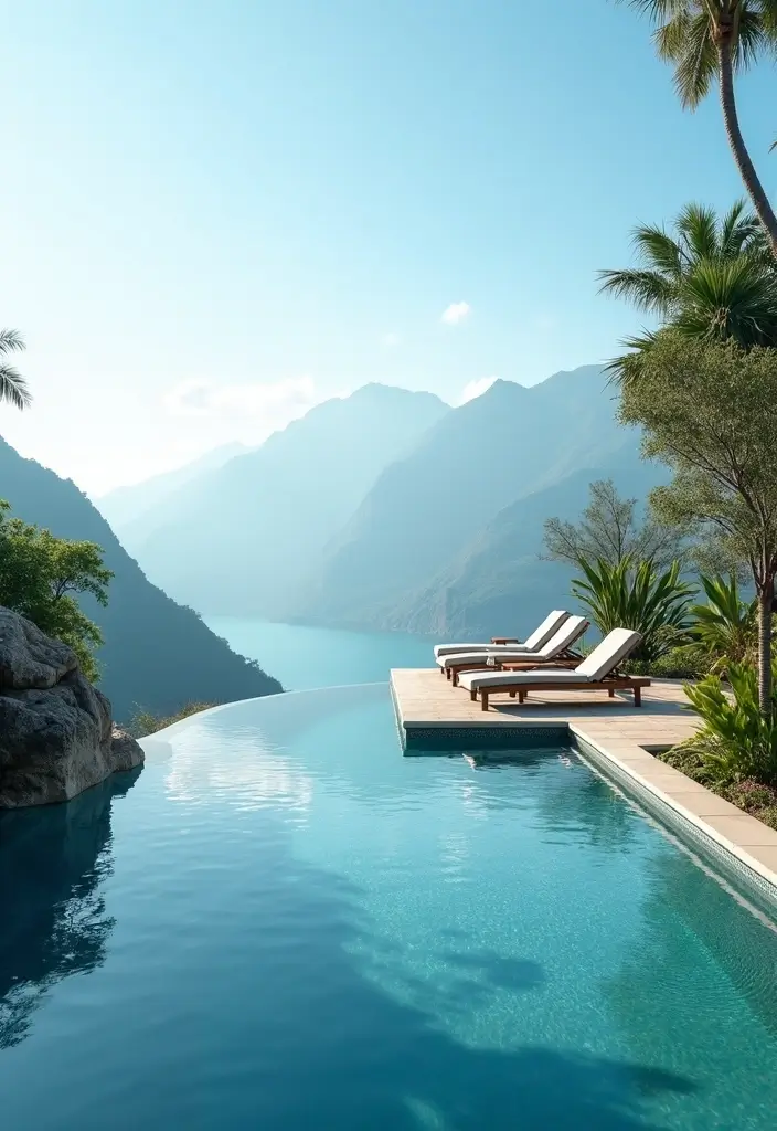 27 Pool in Backyard Ideas That Turn Homes Into Resorts - 1. Infinity Pool with Scenic Views
