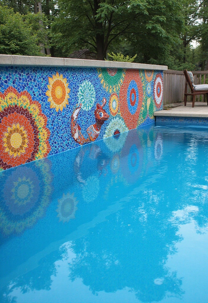 27 Pool in Backyard Ideas That Turn Homes Into Resorts - 15. Custom Mosaic Tile Designs