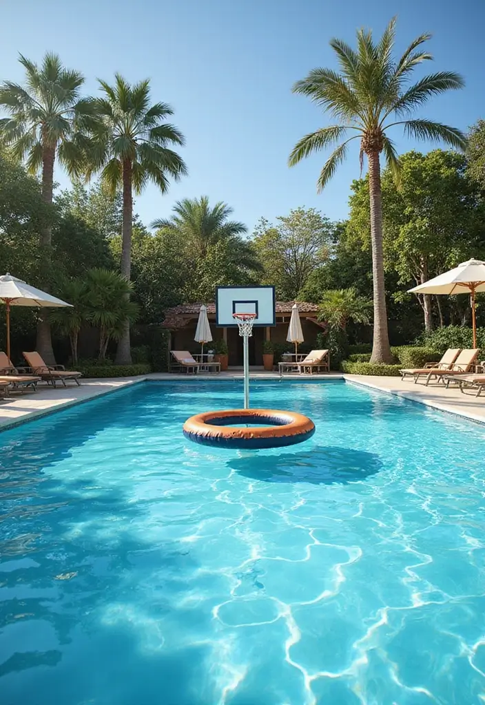 27 Pool in Backyard Ideas That Turn Homes Into Resorts - 25. Poolside Games and Activities