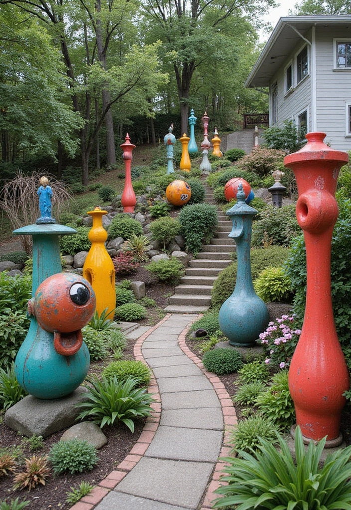 27 Sloped Backyard Ideas That Turn Challenges Into Charm 24 27 Sloped Backyard Ideas That Turn Challenges Into Charm 24. Outdoor Art Installations