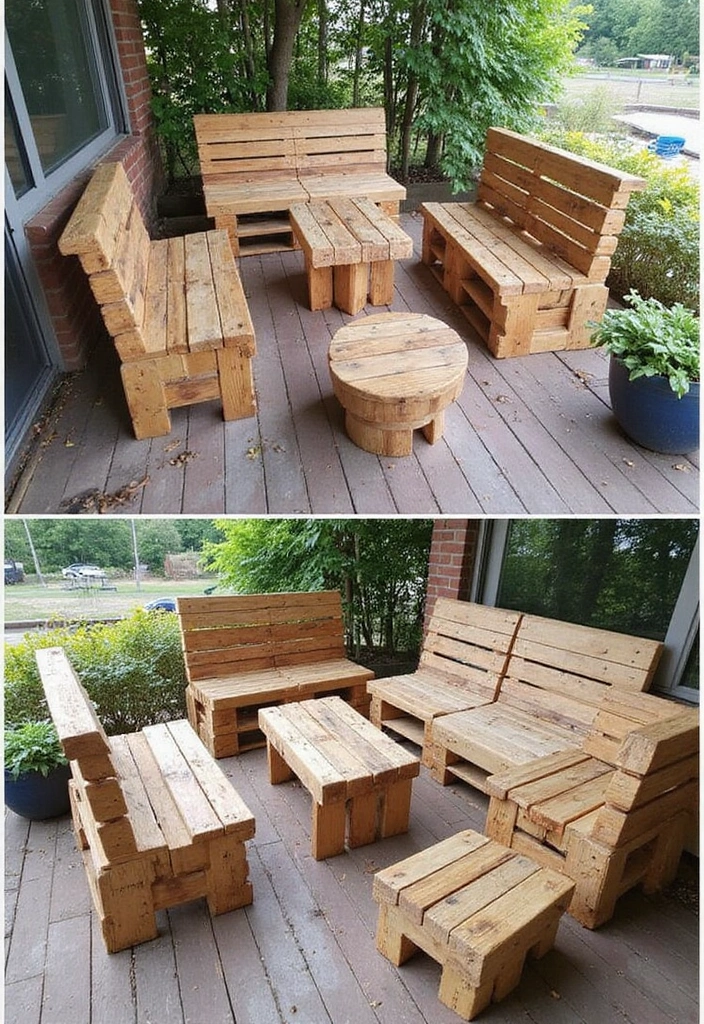 27 Small Backyard Deck Ideas That Maximize Tight Spaces - 11. Repurposed Materials