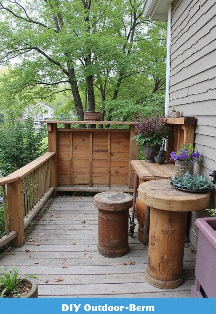 27 Small Backyard Deck Ideas That Maximize Tight Spaces - 15. DIY Outdoor Bar