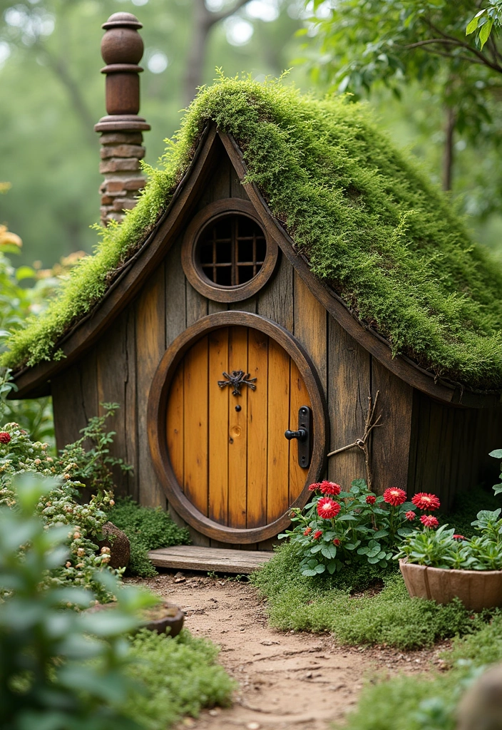 28 Backyard Chicken Coop Designs That Look Charming 21. Hobbit House Coop