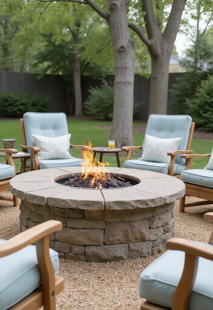 28 Backyard Fire Pit Ideas for Cozy Evenings Outside - 25. Coastal Fire Pit
