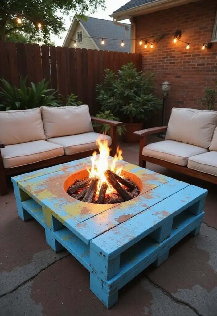 28 Backyard Fire Pit Ideas for Cozy Evenings Outside - 4. DIY Pallet Fire Pit