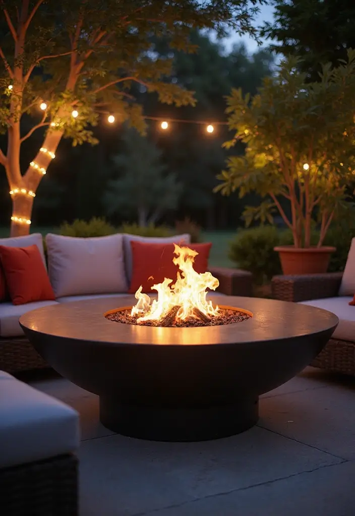 28 Backyard Fire Pit Ideas for Cozy Evenings Outside - 5. Fire Pit Table