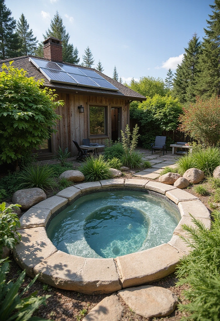 28 Backyard Jacuzzi Setups That Feel Like a Spa Retreat 21 28 Backyard Jacuzzi Setups That Feel Like a Spa Retreat 21. Eco Friendly Oasis