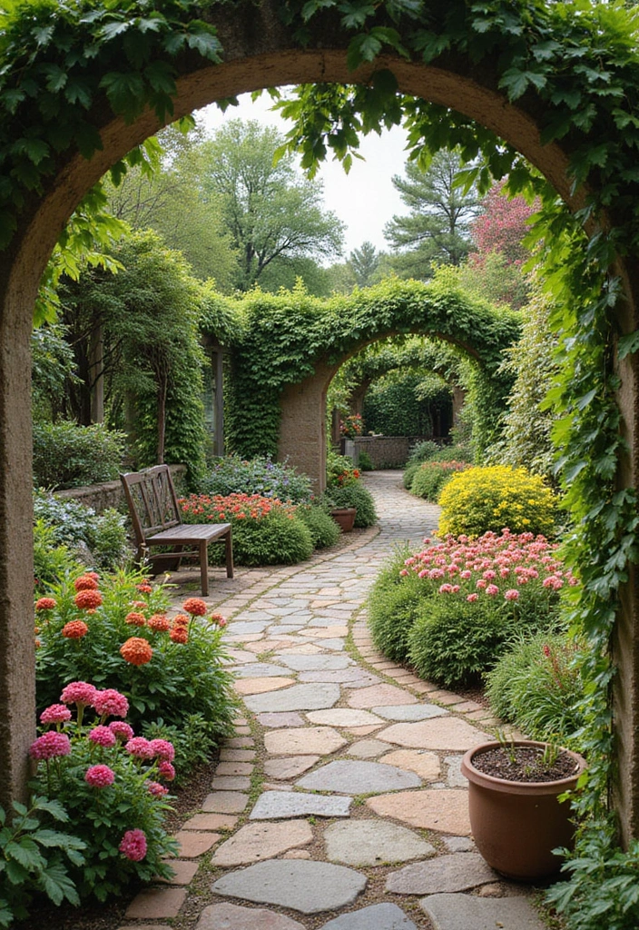28 Backyard Living Spaces That Feel Like Outdoor Rooms 7. Enchanted Garden Oasis