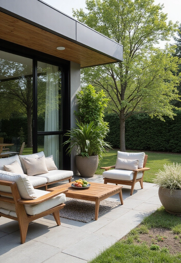 28 Backyard Modern Design Inspirations With Clean Lines 10 28 Backyard Modern Design Inspirations With Clean Lines 10. Sustainable Furniture Options