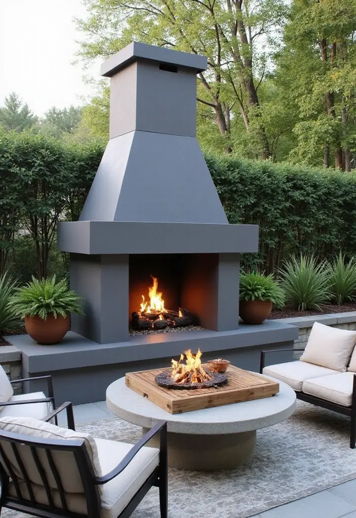 28 Backyard Modern Design Inspirations With Clean Lines 19 28 Backyard Modern Design Inspirations With Clean Lines 19. Sustainable Fireplaces