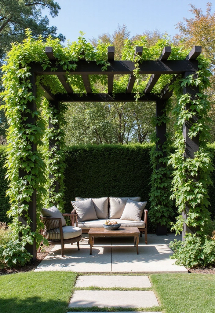 28 Backyard Modern Design Inspirations With Clean Lines 4 28 Backyard Modern Design Inspirations With Clean Lines 4. Modern Pergola Retreat