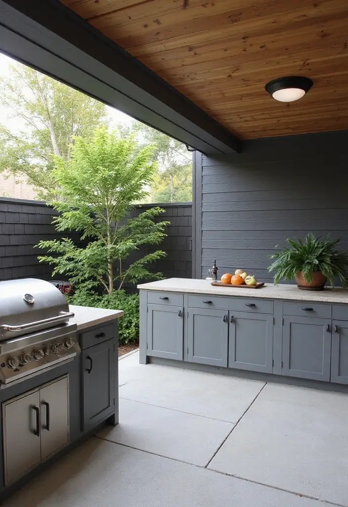 28 Backyard Modern Design Inspirations With Clean Lines 7 28 Backyard Modern Design Inspirations With Clean Lines 7. Contemporary Outdoor Kitchen