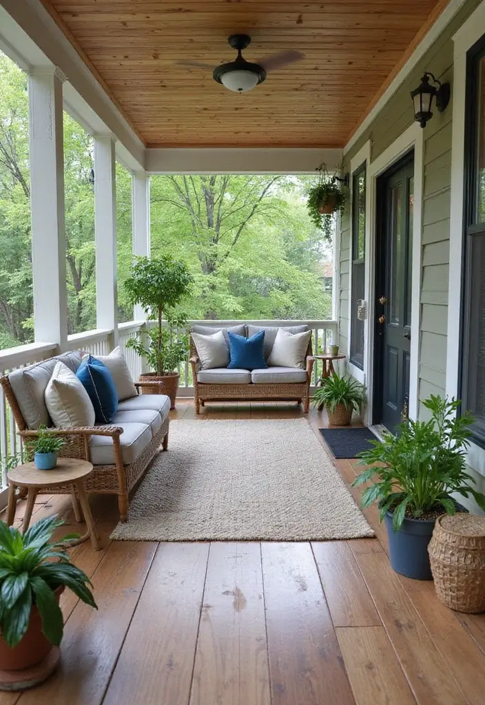 28 Backyard Porch Inspirations for Relaxing Afternoons - 24. Multi-Functional Spaces
