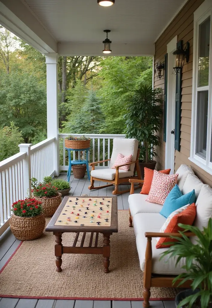 28 Backyard Porch Inspirations for Relaxing Afternoons - 26. Outdoor Games Corner