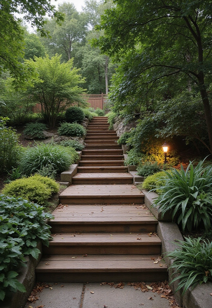 28 Backyard Sidewalk Designs That Elevate Curb Appeal 11 28 Backyard Sidewalk Designs That Elevate Curb Appeal - 11. Multi-level Walkways